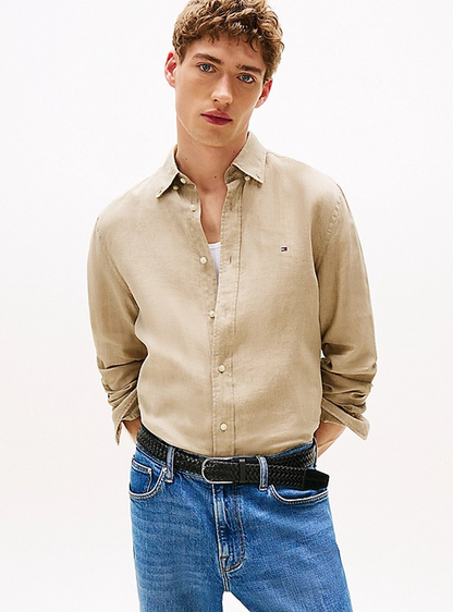 Regular Fit Pure Linen Shirt