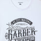 Barber print T-shirt Optical white
